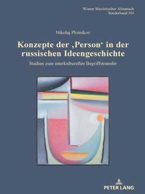 cover image of Konzepte der ‚Person' in der russischen Ideengeschichte